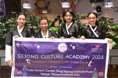 IKC K-POP team at K-Culture event during Hanbok Parade