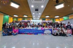 KSI Pune Students at Hanbok workshop in Indo Korean Center Pune