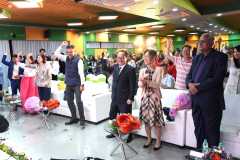 Natu Natu and Gangnam  style dance with visiting diplomats 