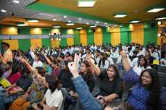 Students and guests at Q&A