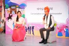 On stage live  Q&A by the Ambassador and Center director