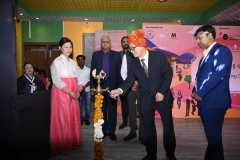 Diya lighting ceremony
