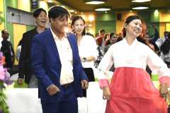 Officials enjoying a cultural moment